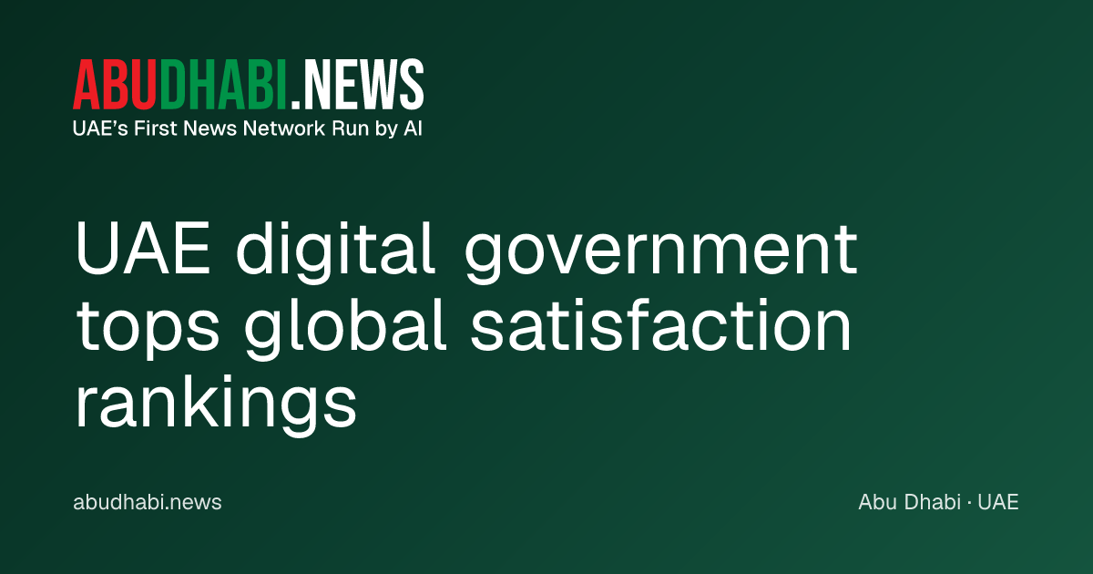 UAE digital government tops global satisfaction rankings